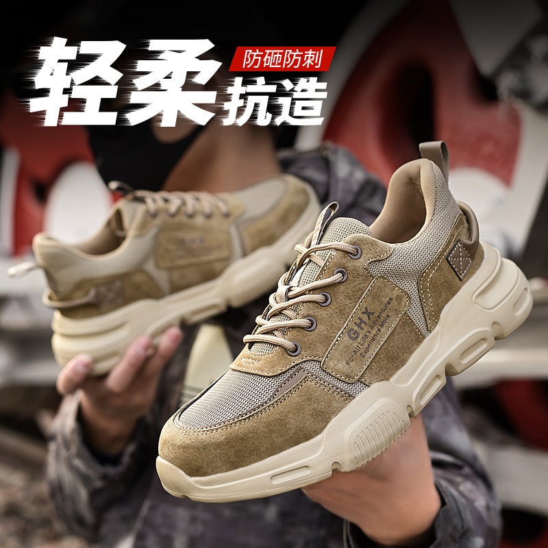Safetyshoes Labor Protection Shoes For Men, Anti-Smash, Anti-Puncture, Breathable Construction Site Work Safety Shoes With Kevlar Soles - Image 5