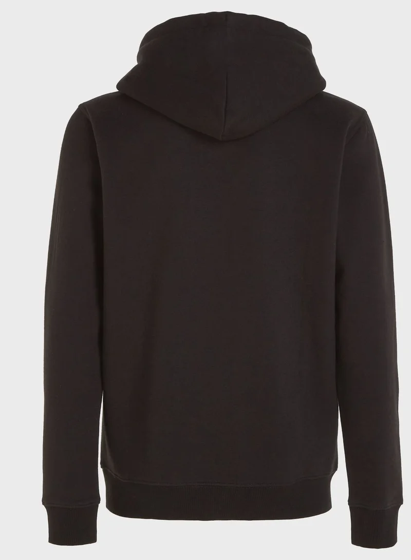 TOMMY JEANS Logo Fleece Hoodie