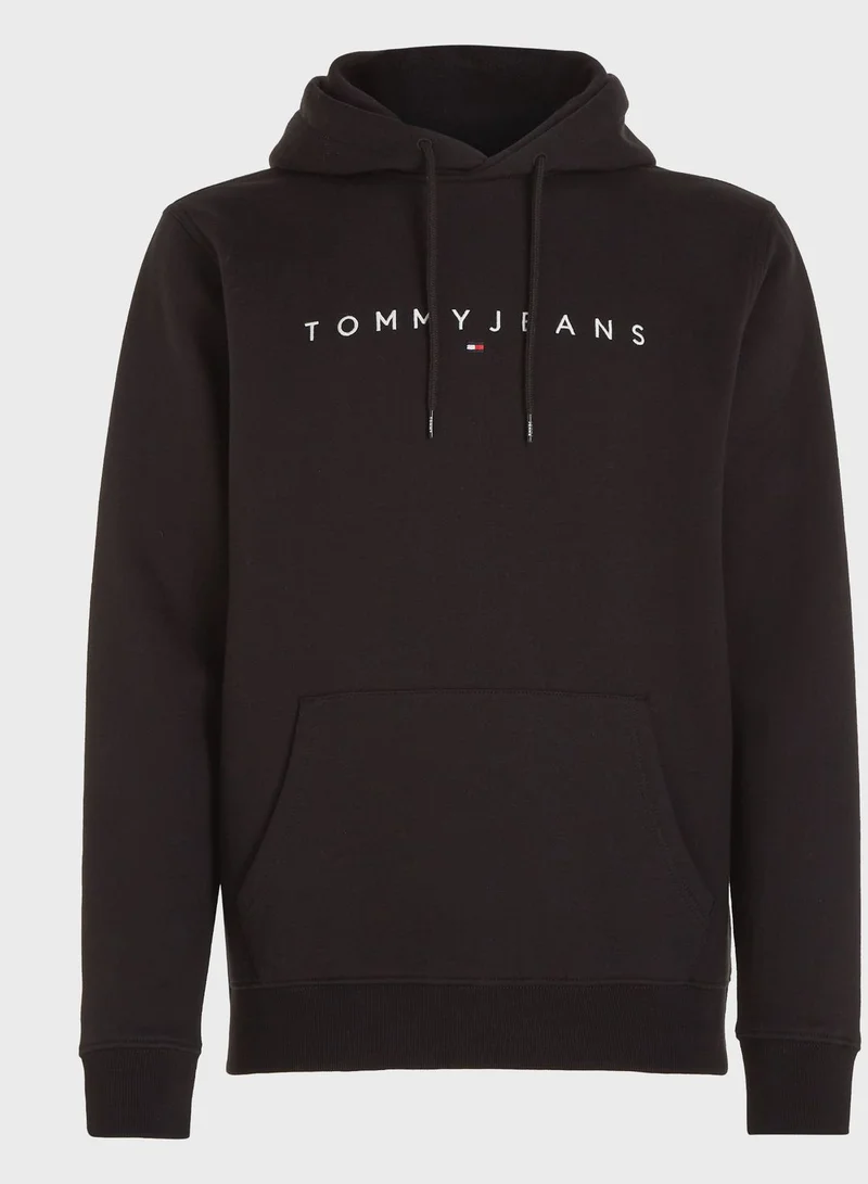 TOMMY JEANS Logo Fleece Hoodie