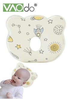 VAOdo Newborn Pillow Adjustable Baby Head Pillow Soft and Breathable Baby Pillows for Sleeping Ergonomic Design Pillowcase Shell Washable Children's Pillow  - Image 1