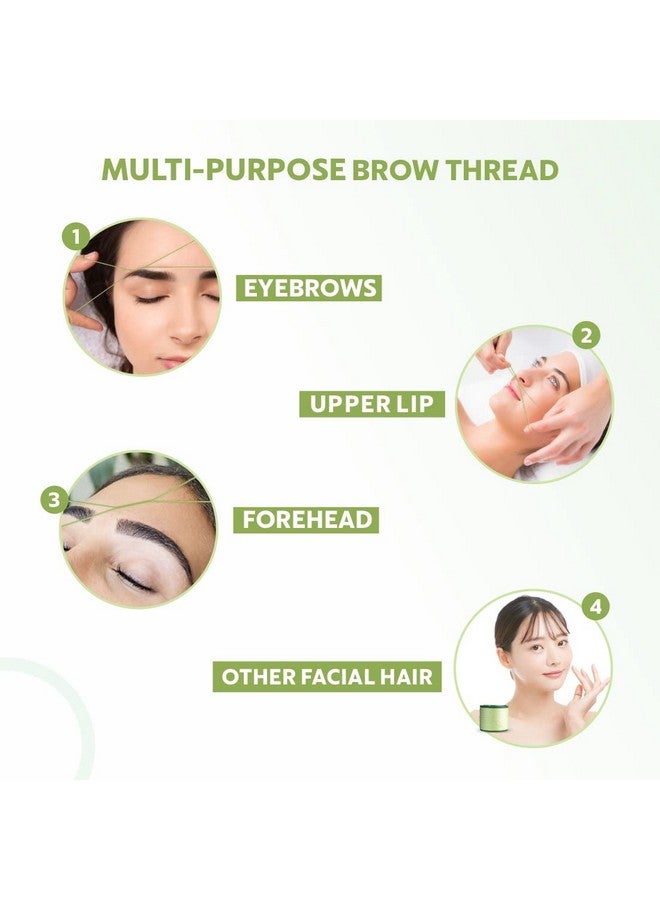 مينا آي برو خيط مينا 1 بكرة × 300 متر | خيط تنظيف الحواجب | عبوة من خيط قطني عضوي - Image 3