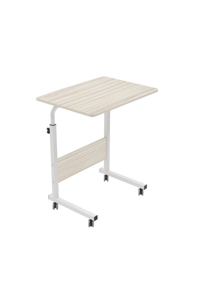 مكتب كمبيوتر من ديلاند هوم، مقاس 80 × 40 سم، طراز L012-05-1-80MP، مكتب تعليمي، طاولة رعاية، طاولة إفطار بجانب السرير، طاولة جانبية قابلة لتعديل الارتفاع، طاولة جانبية للمكتب أو غرفة النوم مع فتحة للتابلت - Image 1