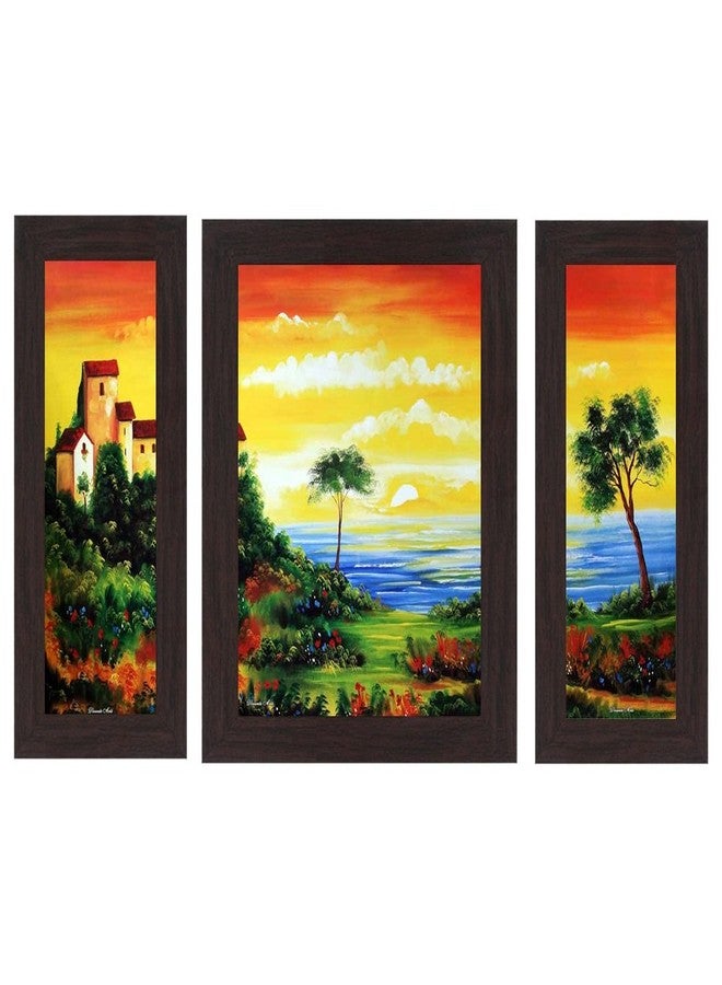 Wens Palm Trees On Beach Wall Art (30 Cm X 34 Cm X 1.5 Cm, Multicolor) - Image 1