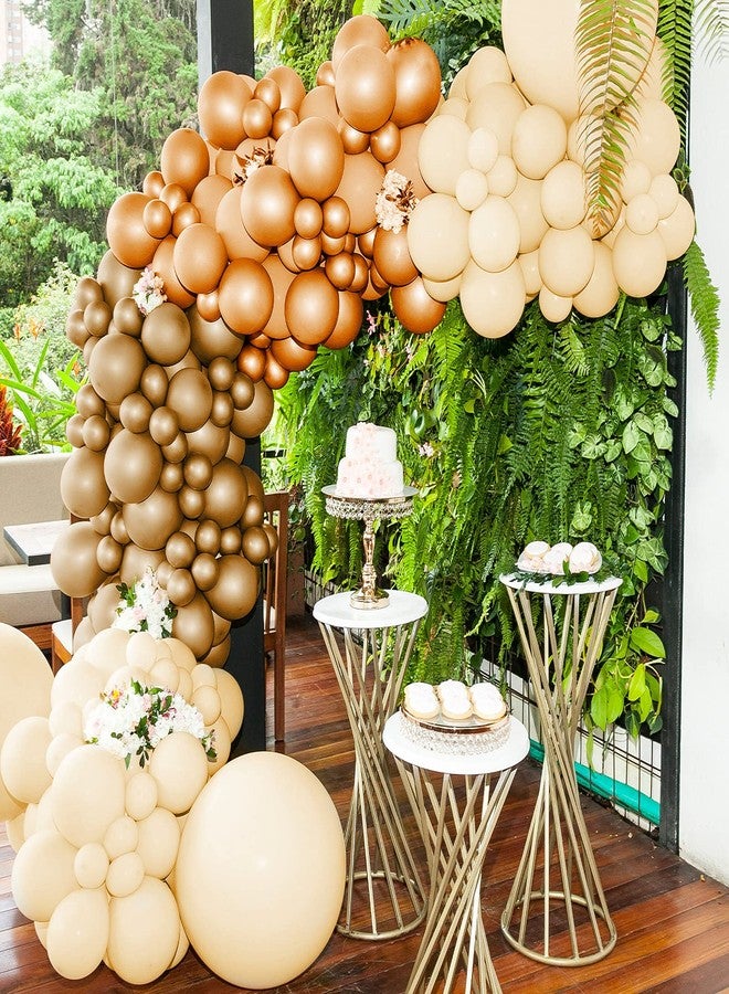 Chalyna 120 Pcs 5 Inch Brown Balloons Western Party Decorations Coffee Brown Cowboy Balloons for Highland Cow Baby Shower Farm Birthday Party Supplies(Caramel, Coffee, Apricot) - Image 5