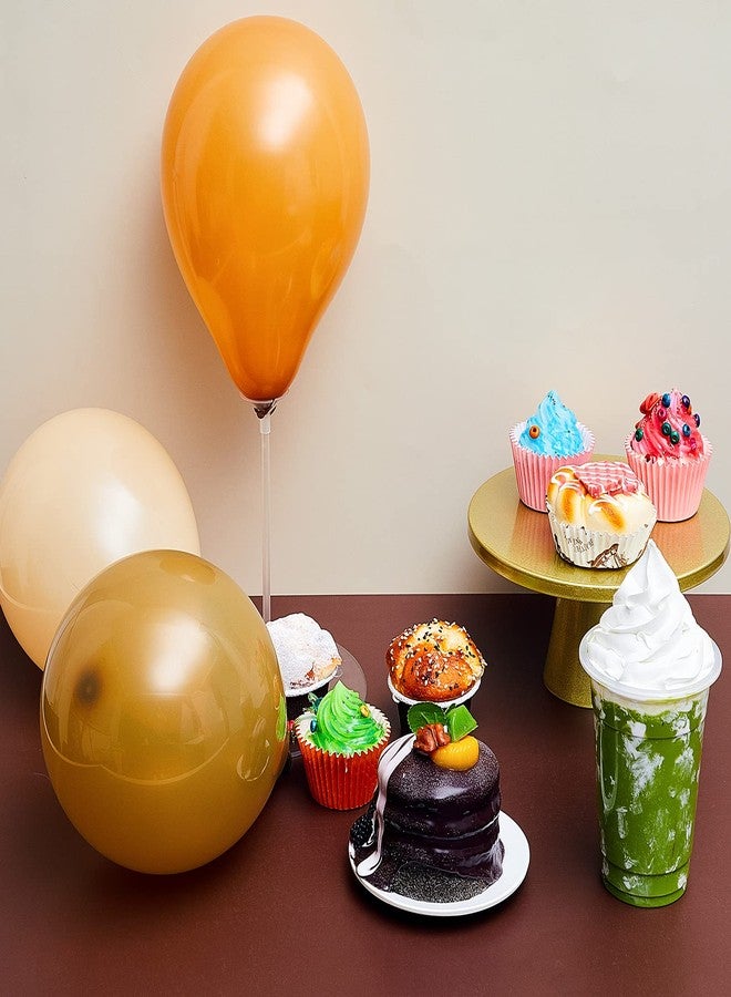 Chalyna 120 Pcs 5 Inch Brown Balloons Western Party Decorations Coffee Brown Cowboy Balloons for Highland Cow Baby Shower Farm Birthday Party Supplies(Caramel, Coffee, Apricot) - Image 3