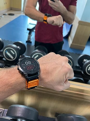 HEMSUT Nylon Sports Watch Band 22mm Military Strap Compatible with Garmin Fenix 8 47mm 77 Pro66 Pro55 PlusE 47mm MARQ AthleteGolferDriverCaptainAdventurerCommander Instinct 2CrossoverTacicalEsportsTide D2 Delta SDescent G1 Approach S6062S70 47mm Forerunner965955945935745Quatix 65 Epix 2 - Image 3