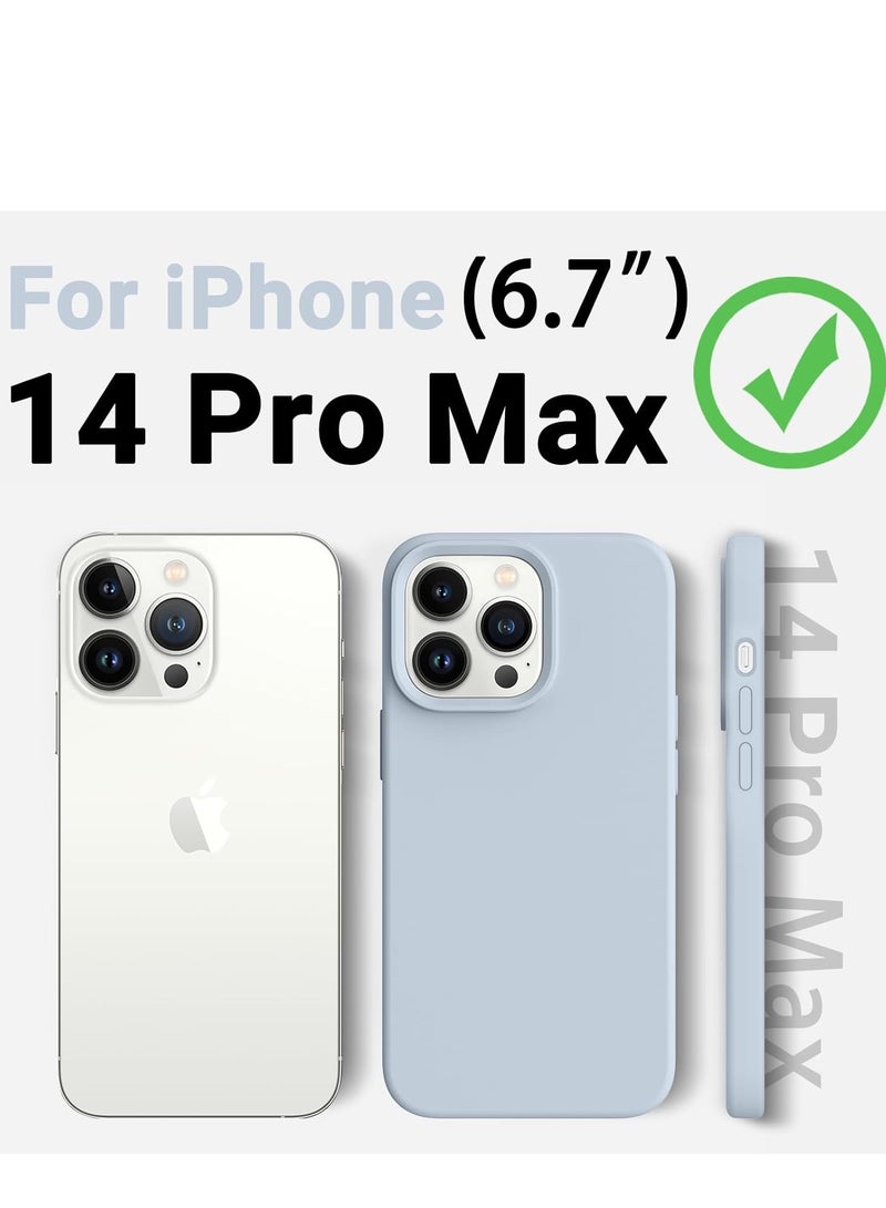 Silicone Case Compatible with iPhone 14 Pro Max Case 6.7 Premium Silicone Full Body Protection sky blue - Image 3