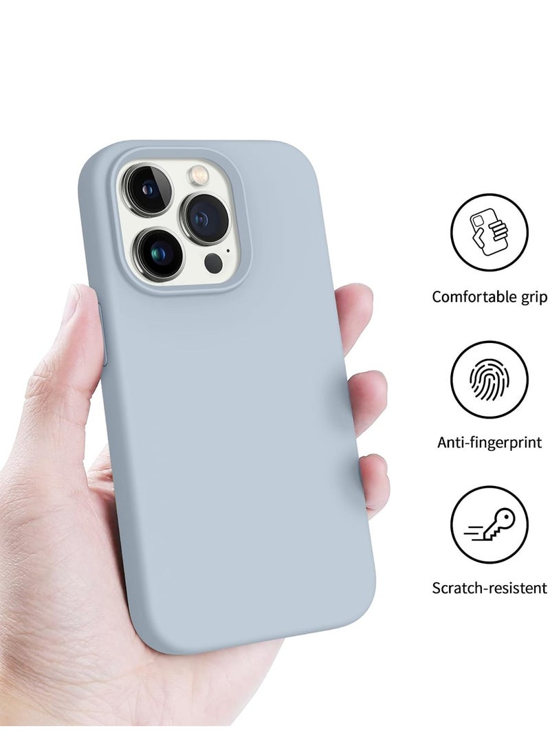 Silicone Case Compatible with iPhone 14 Pro Max Case 6.7 Premium Silicone Full Body Protection sky blue - Image 4