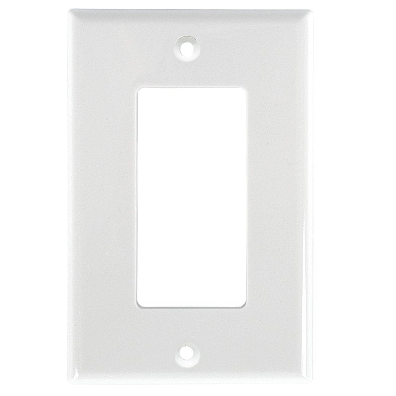 Power Gear Single Rocker Wall Plate Cover 1 Gang Light switch cover 31 x 49 Outlet Covers Screws Included White 44745