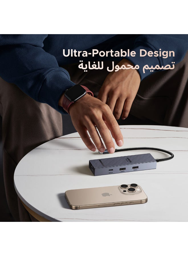 Ugreen Revodok 6 In 1 USB C Hub Type C to HDMI Adapter 4k@60Hz PD 100W Fast Charging 1000Mbps Ethernet & 3 USB 3.2 Ports  Compatible With New iPhone Macbook Air Pro iPad Pro Lenovo Thinkpad NS SLR Galaxy | - Image 4