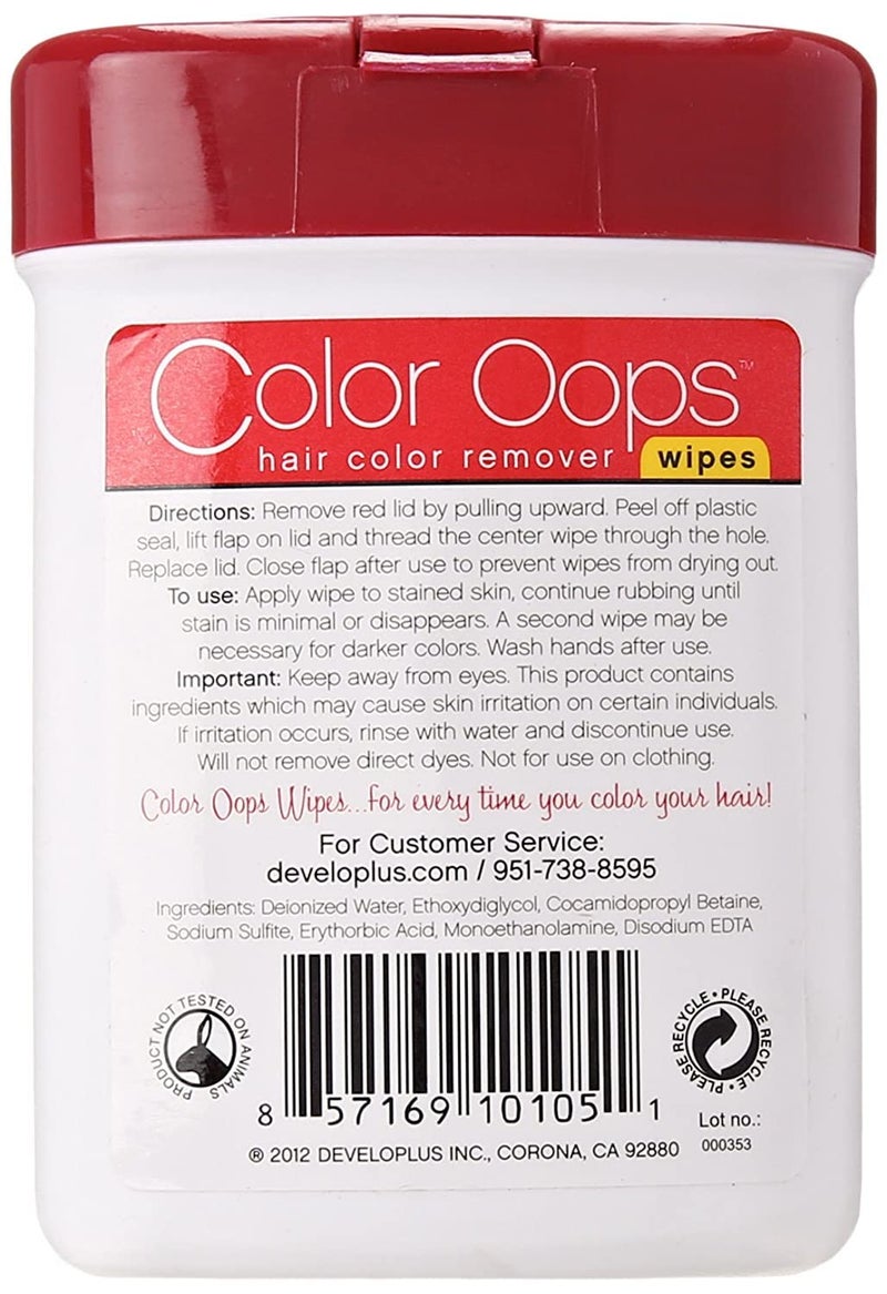 Developlus Color Oops Color Remover Wipes 10 Count (2 Pack) - Image 2