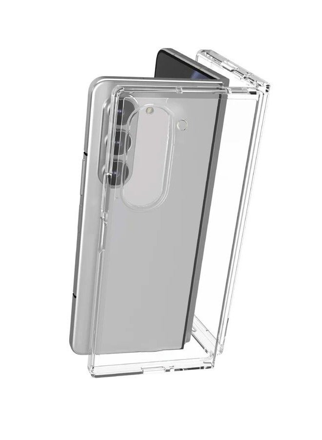 MOCOM Samsung Galaxy Z Fold 7 (2025) Ultra Slim Hard Clear Case | Crystal Clear Protective Cover | Military-Grade Shockproof Design | Anti-Scratch & Anti-Yellowing | Full Front & Back Protection | Perfect Fit for Z Fold 7 2025 - Image 1