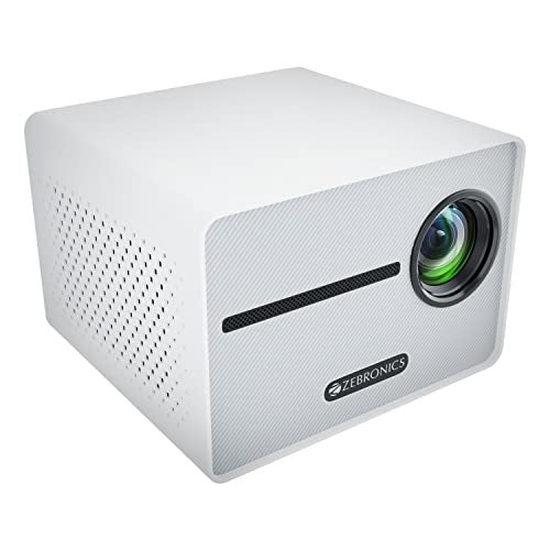 ZEBRONICS بروجكتور زيبترونيكس بيكسبلاي 20 LED بدقة FHD 1080p، HDMI، USBx2، مخرج AUX، بلوتوث v5.1، بحجم شاشة يصل إلى 431 سم، مكبر صوت مدمج، 3000 لومن وتصميم مدمج - Image 2