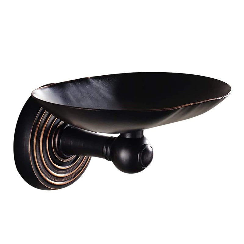 Leyden Bronze Soap Dish Oil Rubbed Bronze Soap Holder Wall Mount Soap Basket Soap Tray Bathroom Organizer Drilling with Screws - Image 3