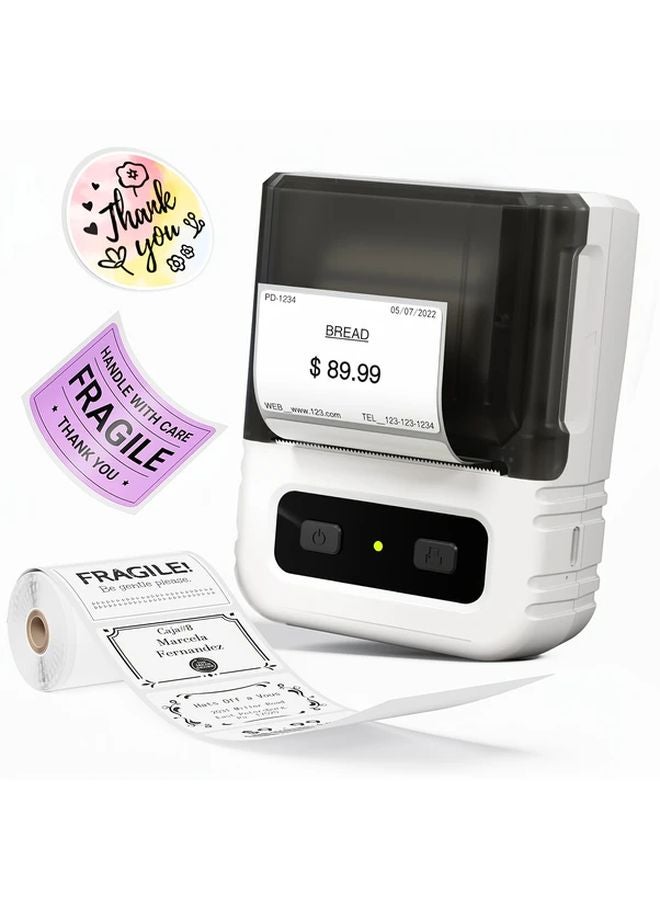White M110 Pro Portable Thermal Label Printer 2 Inch Barcode Printer For Small Business Inventory Management - Image 1
