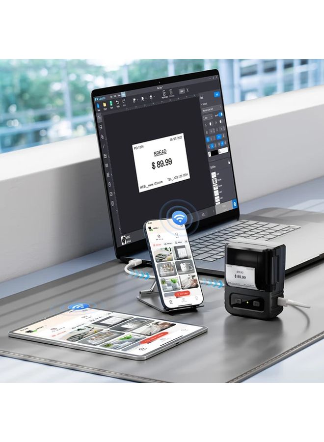 White M110 Pro Portable Thermal Label Printer 2 Inch Barcode Printer For Small Business Inventory Management - Image 5