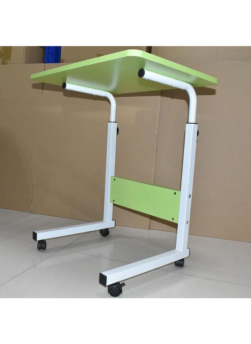 Generic - Adjustable Height Laptop Table with, Mobile Computer Stand Desk Portable Side Table for Bed Sofa, Bed, Balcony, Garden Folding Table - Image 1