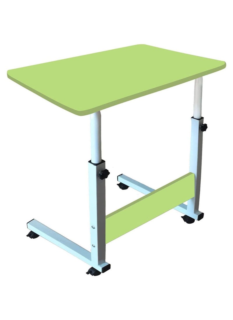 Generic - Adjustable Height Laptop Table with, Mobile Computer Stand Desk Portable Side Table for Bed Sofa, Bed, Balcony, Garden Folding Table - Image 1