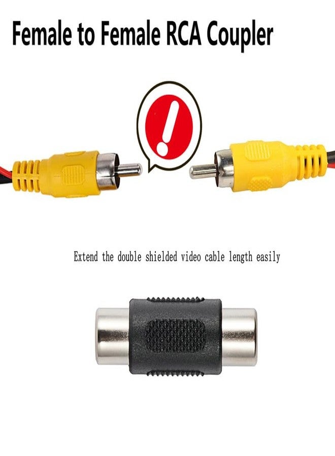 YIMU Backup Camera Cable,Car Reverse Rear View Camera Video Cable with Detection Wire(26FT/8Meters),AV Extension Cable with Video Female to Female Coupler and Power Cable C80 - Image 2