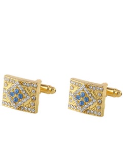 KUYING Crystal Cufflinks For Men Round Zirconia Cufflinks Business Cufflinks Jewelry  - Image 1