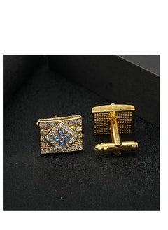 KUYING Crystal Cufflinks For Men Round Zirconia Cufflinks Business Cufflinks Jewelry  - Image 2