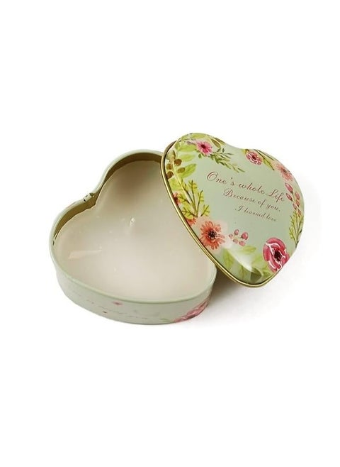Cute Tin Heart Shape Aroma Candle Gift Multi Color And Shapes