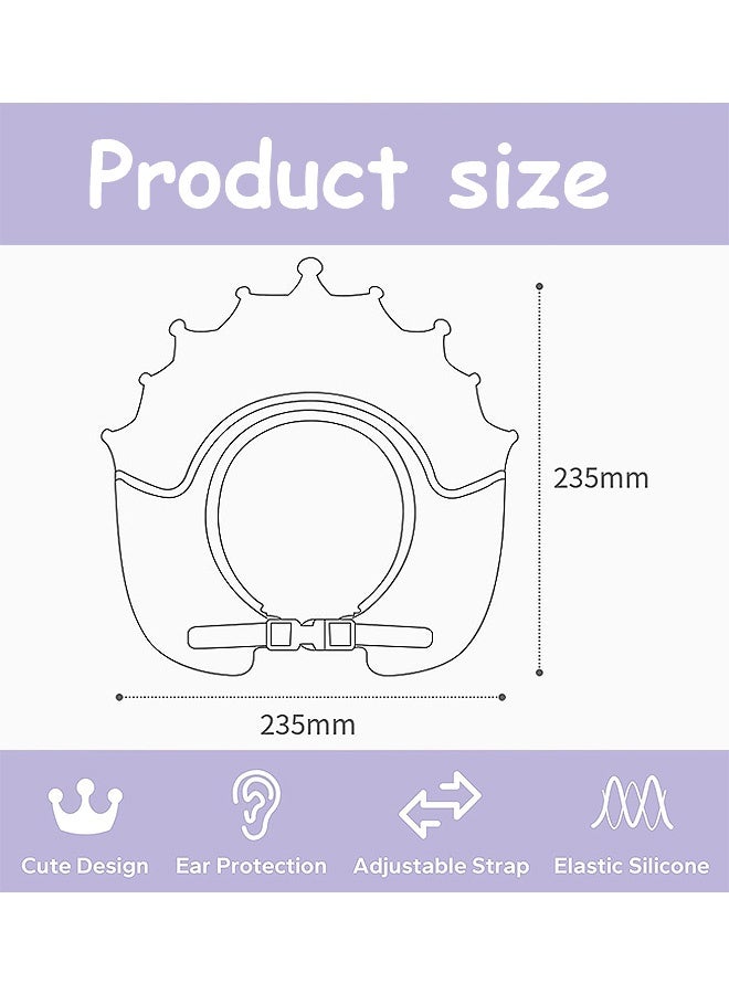 Photon 2 قطعة من قبعات الاستحمام للأطفال، قبعة استحمام قابلة للتعديل مع واقي من الشامبو، أدوات غسل شعر الأطفال من عمر 0 ​​إلى 9 سنوات - Image 2