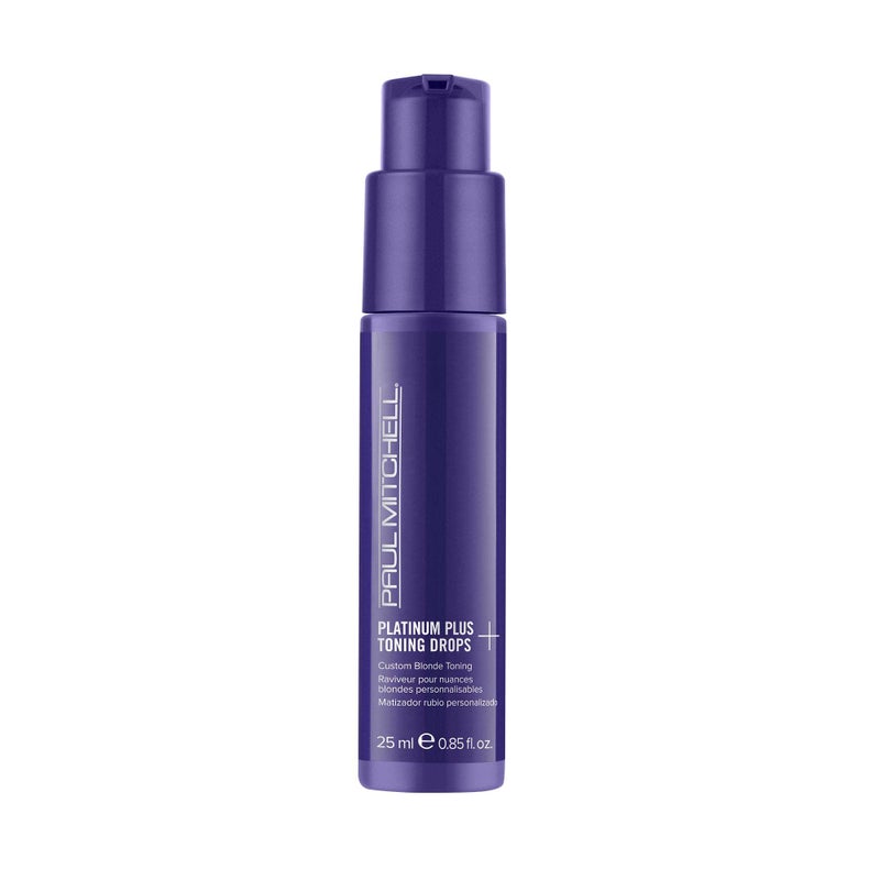 Paul Mitchell Platinum Plus Violet Toning Drops, Banishes Brass + Intensely Tones, Ideal for Blonde, Highlighted, Gray or Silver Hair, 0.85 fl. oz - Image 1