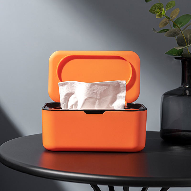 Tissue Box Compact Size Dust-proof Cover - Durable Material Storage Organizer for Home Living Room Tabletop - Image 3