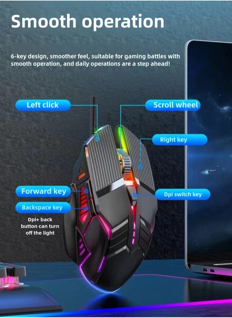 Generic - Wired RGB High Performance Gaming Mouse - Image 1