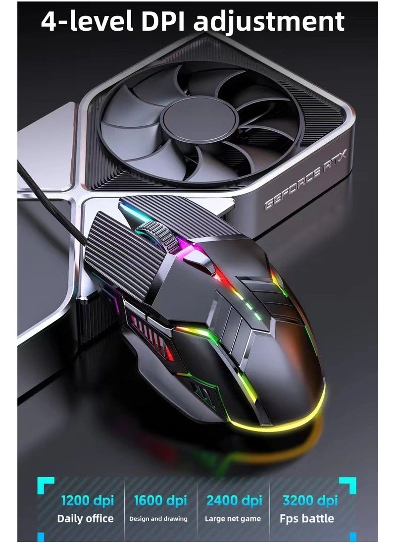 Generic - Wired RGB High Performance Gaming Mouse - Image 1