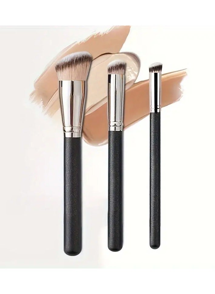 Goolsky Flawless Concealer & Foundation Brush - Soft Nylon Bristles, No-Mark Application for All Skin Types, Ideal for Eyeshadow & Blending, Flat Head, Square Foundation Brush - Image 1
