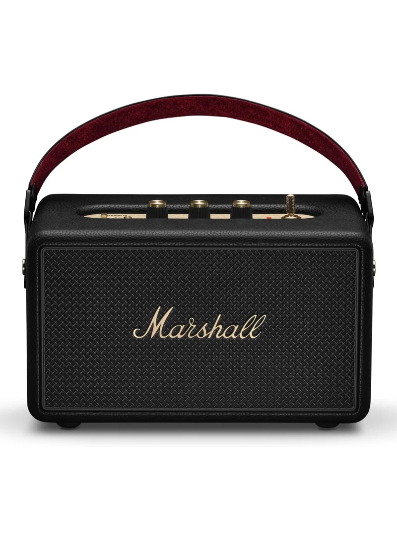 مارشال مكبر صوت بلوتوث كيلبورن  مقاوم للماء محمول ببطارية تدوم  ساعة - أسود ونحاسي