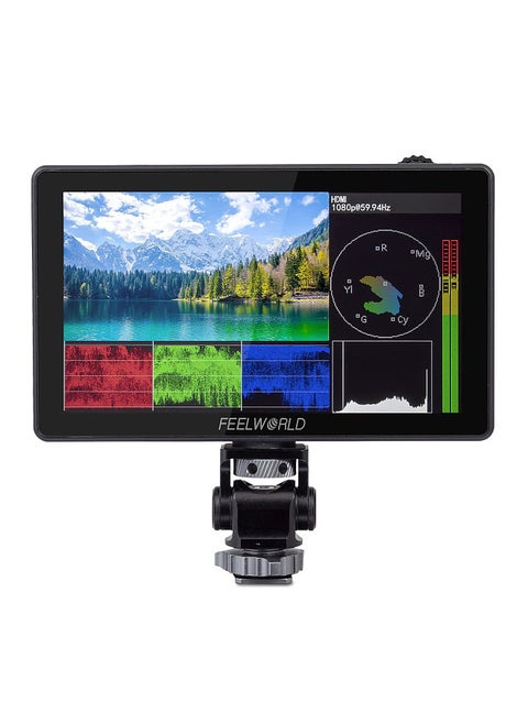 LUT5 5.5 Inch DSLR Camera Field Monitor Video Monitor 3000nits Ultra Bright Auto Dimming Touchscreen HDR Monitoring 3D LUT with 4K HDMI Input & Output 1920x1080 IPS Panel