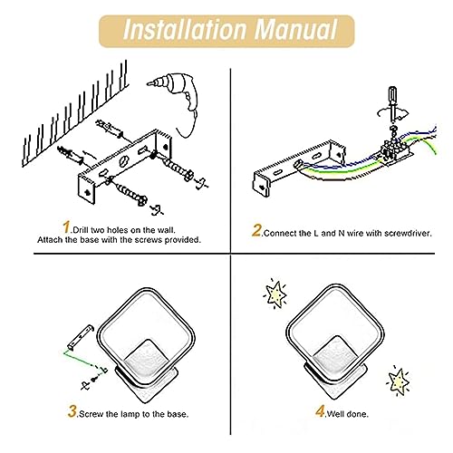 FILLISKA Luxurious LED Wall Lamp for Home with Adjustable Colour Changing Function (French Gold-7716)(1 Year Warranty) - Image 5