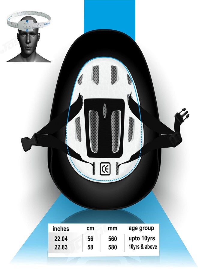 Jaspo B- Safe Guards (Knee,Elbow,Helmet) (Medium, Blue) - Image 4