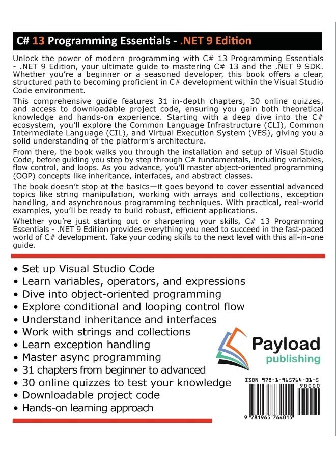 C# 13 Programming Essentials - .NET 9 Edition: Learn C# and .Net 9 Programming using Visual Studio Code  - Image 2