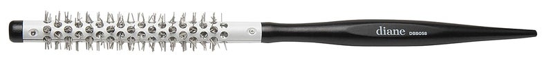 Diane Small Thermal Hair Brush for Blow Drying and Styling Curly Hair Round Wood Handle with 38Inch Metal Barrel Lightweight Easy to Use Short Hair and Bangs