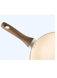 Sweet Home 30 CM Ceramic Frying Pan - Brown / Cream | PFOA Free, Oven Safe, Heat-Resistant Handle, Induction Compatible  - Image 2