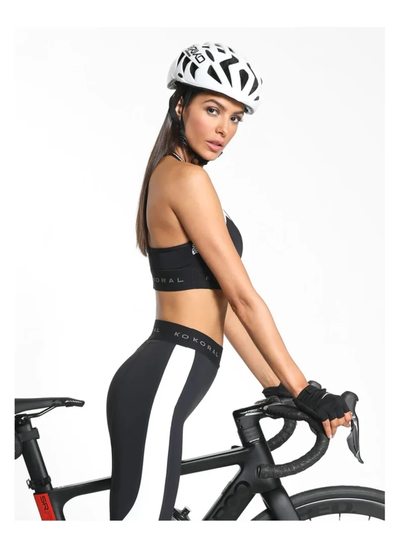 Koral Koral Active Emblem Black Out  Bra-Black/White A210E32-S