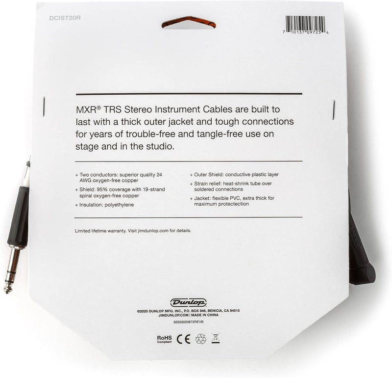 MXR 20 Ft TRS Stereo Instrument Cable - Image 2