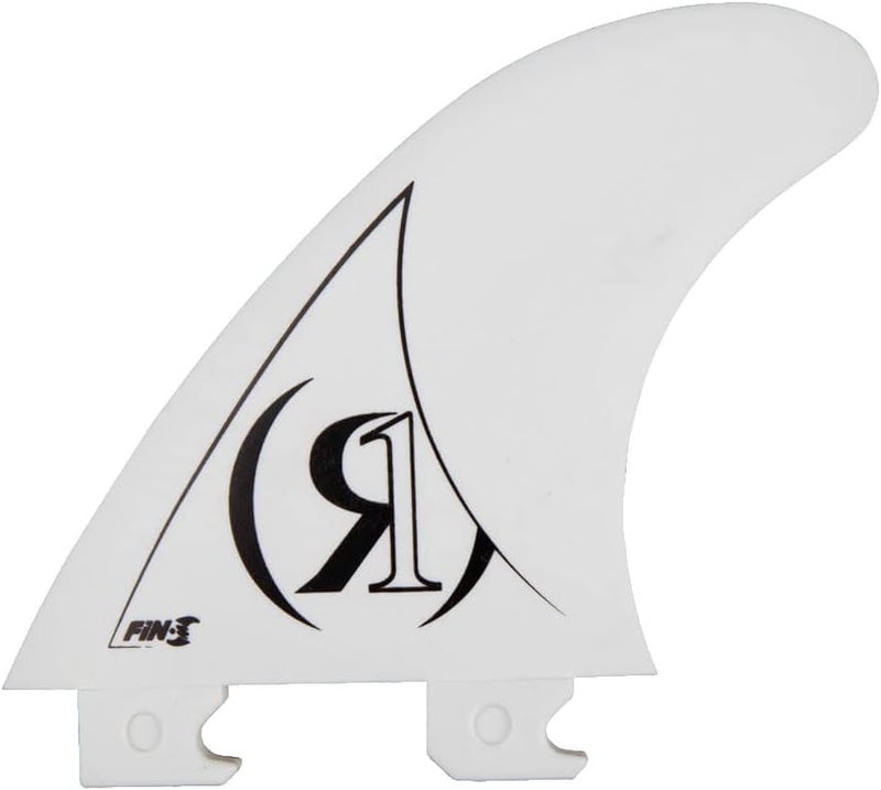 RONIX Fin-S 2.0 Tool-Less Center Surf Fin (1 Pack), White, 4. 0 Inches - Image 1
