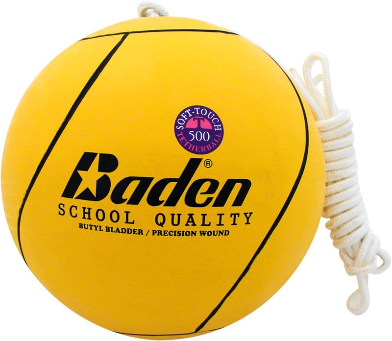 Baden School Quality Tetherball Set - Soft-Touch Tetherball Ball and Rope - Image 1