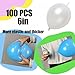 JINUPHION 100 Pcs Quick Link Balloons White Metallic 6 inch Latex Linking Balloons Pearl White for Balloon WallArchesChains Birthday Party Wedding Anniversary Graduation Arch Party Decor - Image 4
