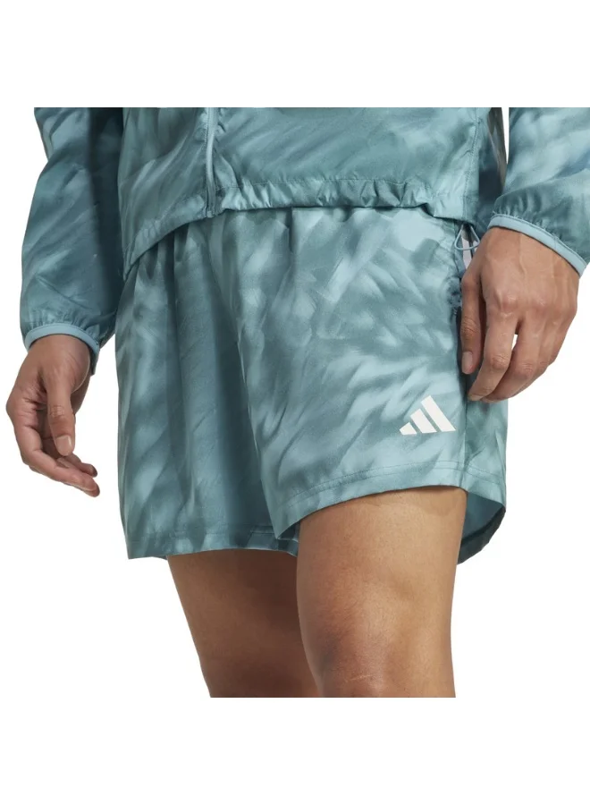 Adidas Otr Aop Short M M Turquoise Running Shorts For Men