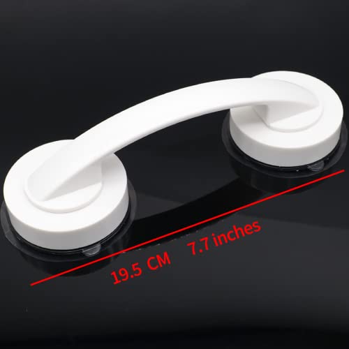 Renyqatt Glass Door and Window Handle Suction Cup Bathroom Sliding Doors NonPorous Shower Grab Bars Cabinets and Wardrobes NonMarking Handle White - Image 3