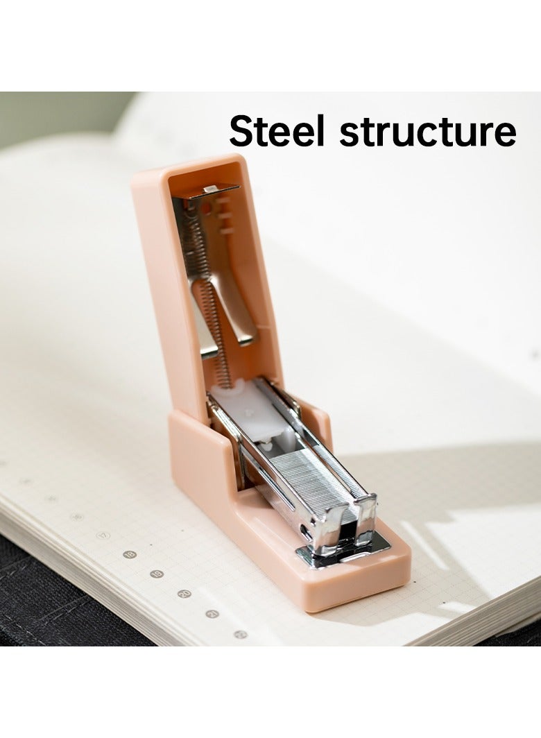 Deli Nusign ENS083 Portable Stapler with 830 Staples, 12-Sheet Capacity, Anti-Skid Base & Spring-Loaded Mechanism - Blue - Image 5