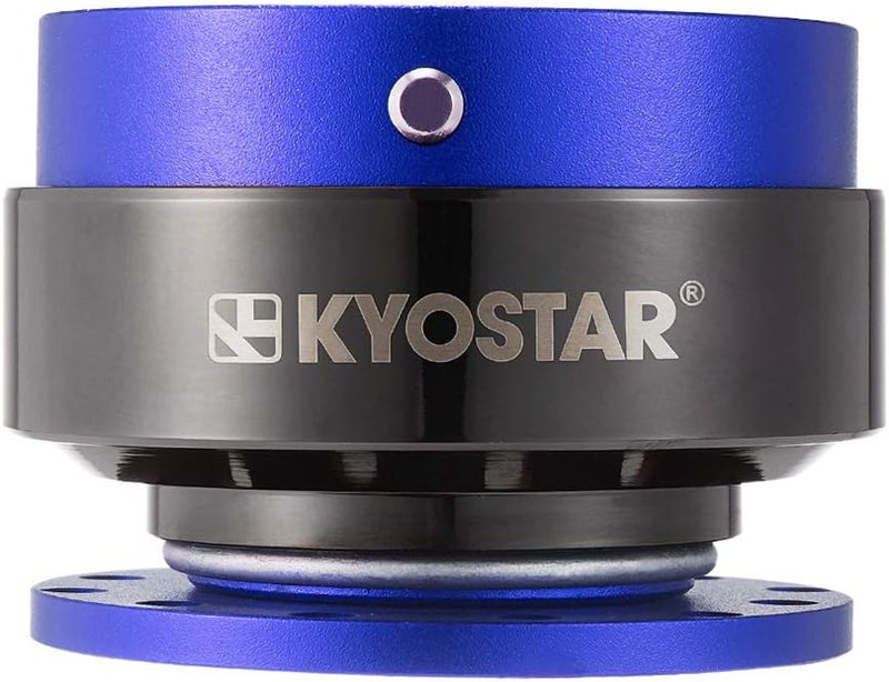 Kyostar طقم محول محور ألومنيوم سريع الفك لعجلة القيادة من التيتانيوم كيوسطار (أزرق) جودة عالمية - Image 2