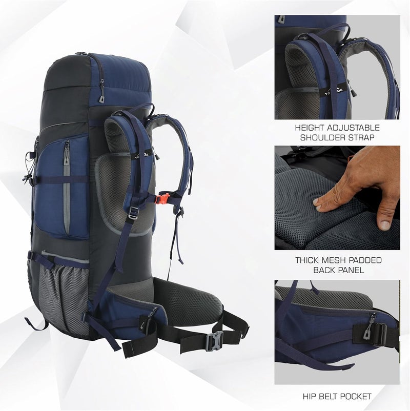 TRAWOC EXPEDITION 80L Travel Backpack - Image 5