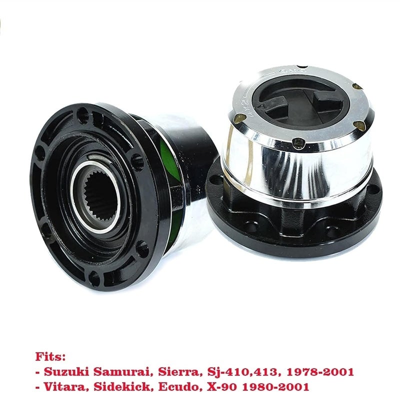 DEMULAX 2 Pieces 26 Spline Manual Free Wheel Locking Hubs - Image 2